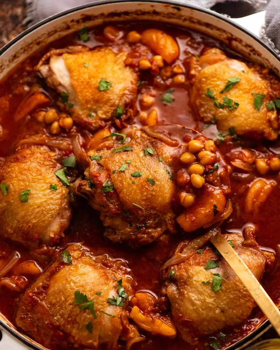 Chicken Tagine with Apricots